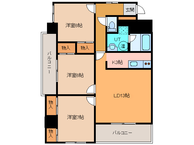 CENTER CTIY5の間取り