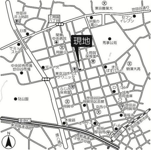 ドルチェ上用賀の地図