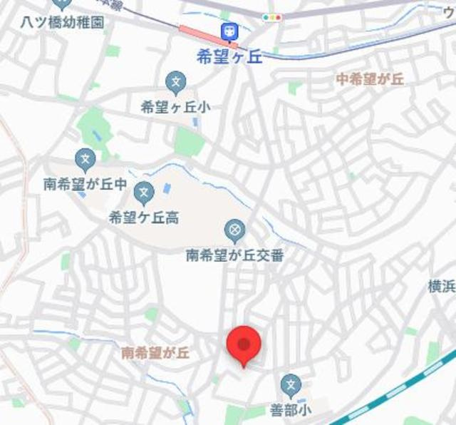 メゾン希望ヶ丘の地図