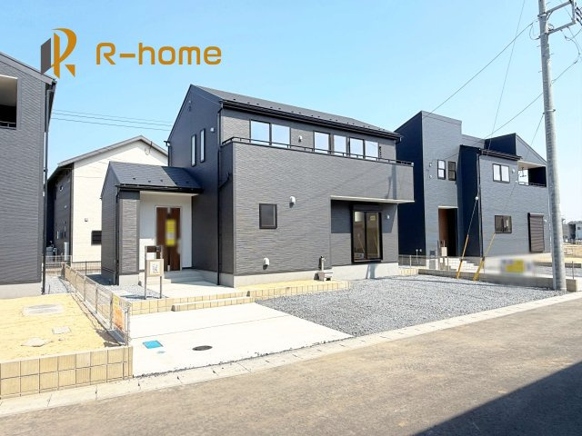 ひたちなか市田彦10期　新築戸建て　2号棟の外観|ご予約を頂ければ、『平日』はもちろん『早朝』や『夜間』もご見学可能です♪お気軽にお申し付けください♪