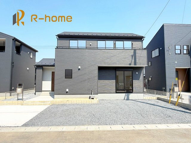 ひたちなか市田彦10期　新築戸建て　2号棟の外観|建物完成いたしました！ご予約で『平日』や『夕方』などでもご見学可能です！