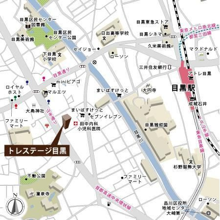トレステージ目黒の地図