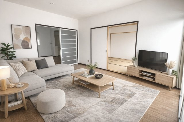 サンビレッジタケウチの居間・リビング