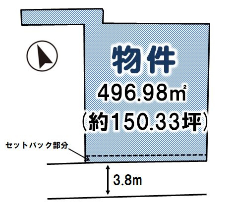 小山市間々田の土地図