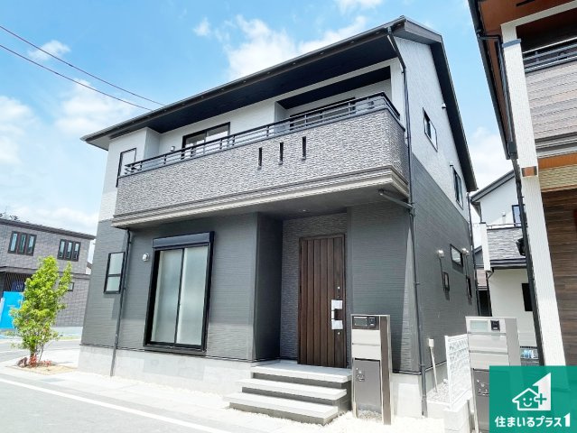 大津市雄琴　第2期　新築一戸建ての外観|お客様に長く安心して住んでいだだける事にこだわった家づくり！住んでからのアフターサービスにもしっかりと取り組んでいます！