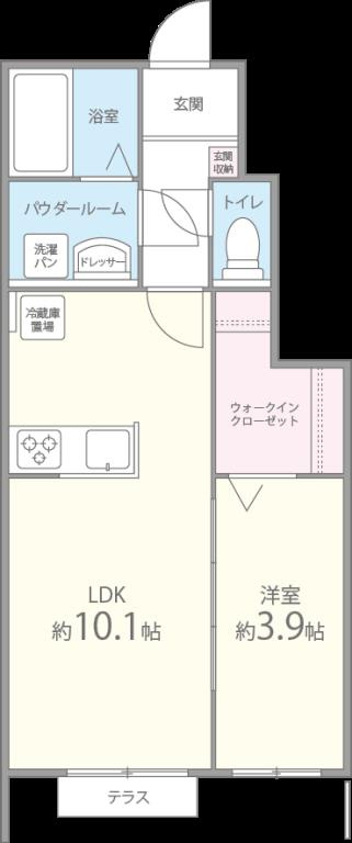 プリエアムールの間取り