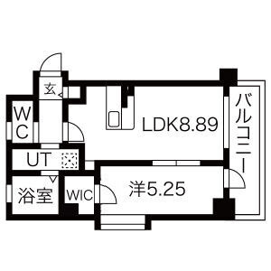 ラシュール・イン大橋南の間取り