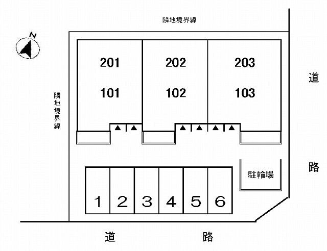 サニー　ヴィラの区画図