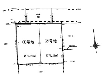 江戸川区平井７丁目　新築戸建て全2棟の区画図