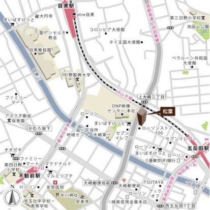 松葉の地図