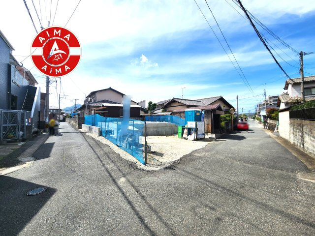 糸島市前原北４丁目第3-1棟（1号棟）の前面道路含む現地写真|見学の時間などお気軽にお問い合わせ下さい。