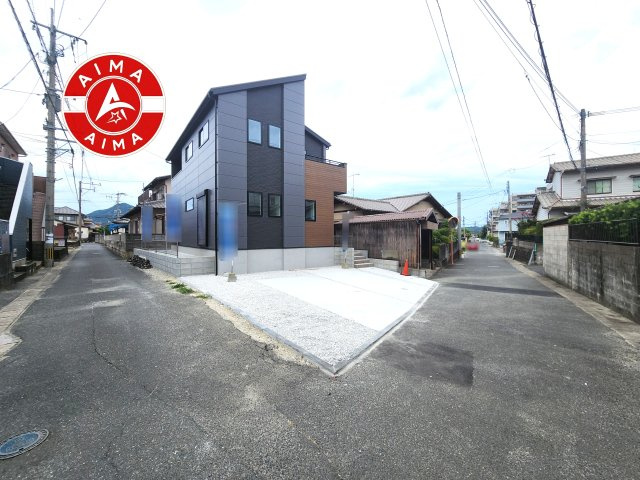 糸島市前原北４丁目第3-1棟（1号棟）の前面道路含む現地写真|見学の時間などお気軽にお問い合わせ下さい。