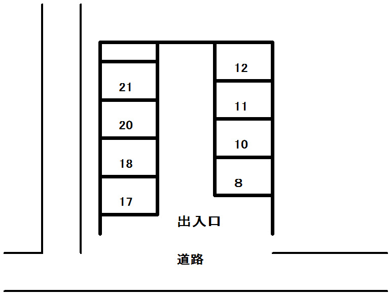 台宿第二駐車場の間取り