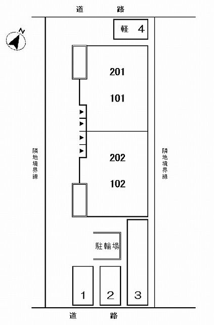 ヌーベル　メゾンの区画図