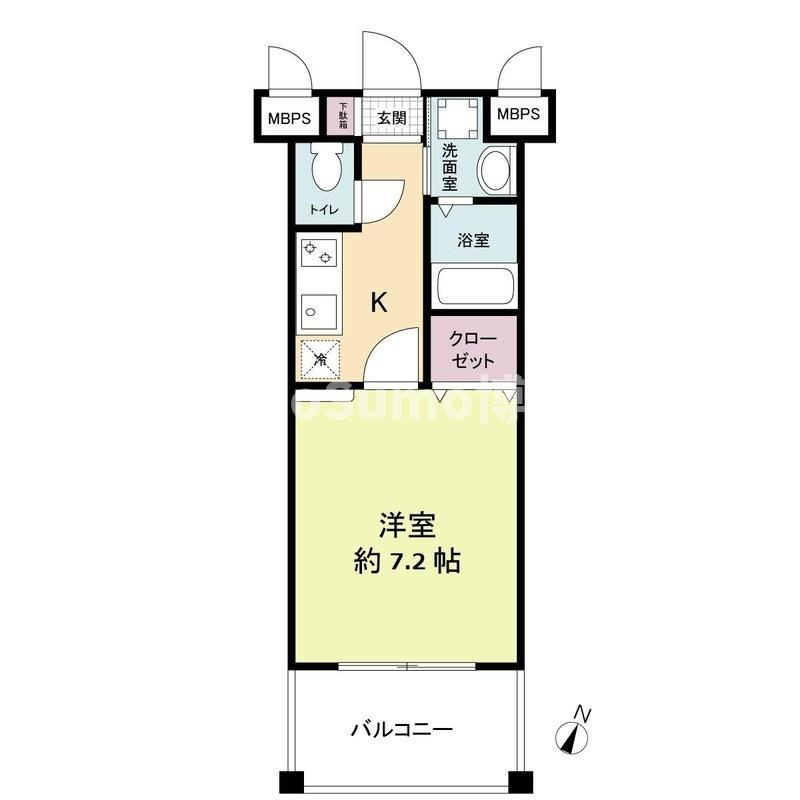 レジディア博多Ⅱの間取り