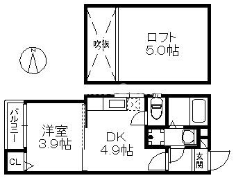 リバティー・JKの間取り