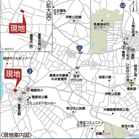 糸満市喜屋武　第6（全3棟）2号棟の地図|地図♪