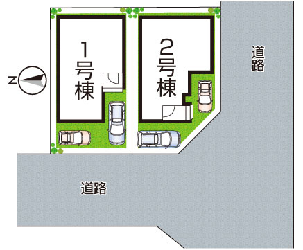 京都市伏見区小栗栖森本町　第1期　新築一戸建ての区画図|全2区画