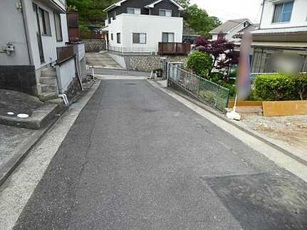 上温品4丁目の前面道路含む現地写真