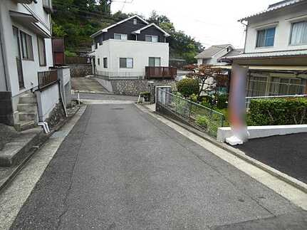 上温品4丁目の前面道路含む現地写真