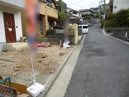 上温品4丁目の前面道路含む現地写真