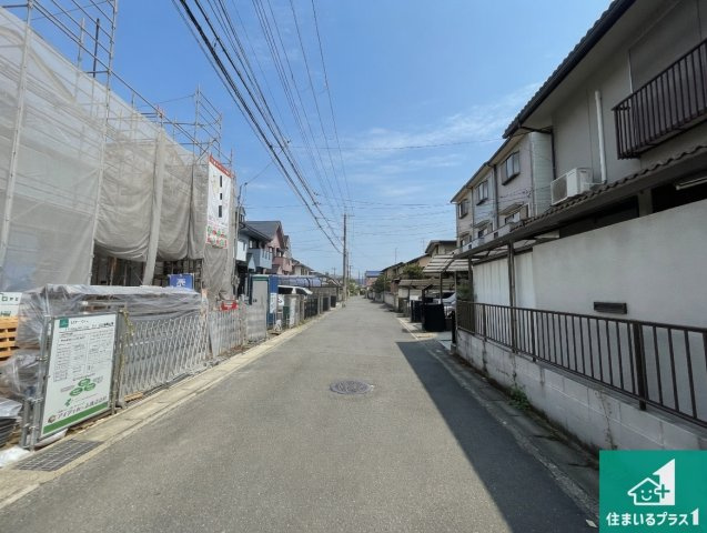 京都市伏見区久我森の宮町　第1期　新築一戸建ての外観|現在の進捗状況です！順調に作業進行中、完成が待ち遠しいです！詳細の間取り等、お気軽にお問い合わせください！