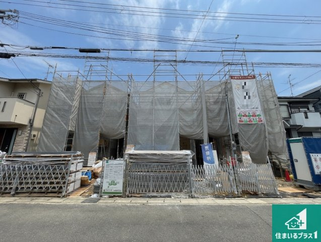 京都市伏見区久我森の宮町　第1期　新築一戸建ての外観|現在建築中！落ち着いた街並みで新生活を始めることが出来そう！周辺の物件も併せてご紹介させて頂きます！