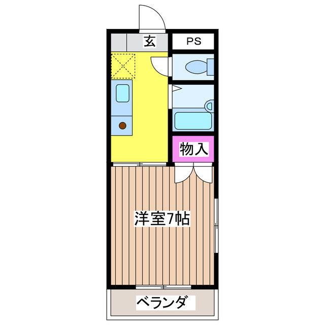第２南部マンションの間取り