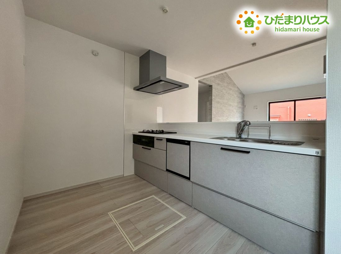 鴻巣市宮前9期　新築平屋戸建　リガーレ01のキッチン