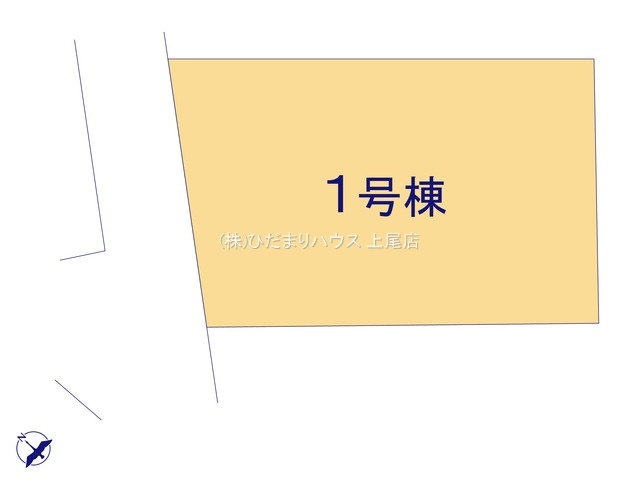 鴻巣市宮前9期　新築平屋戸建　リガーレ01の区画図