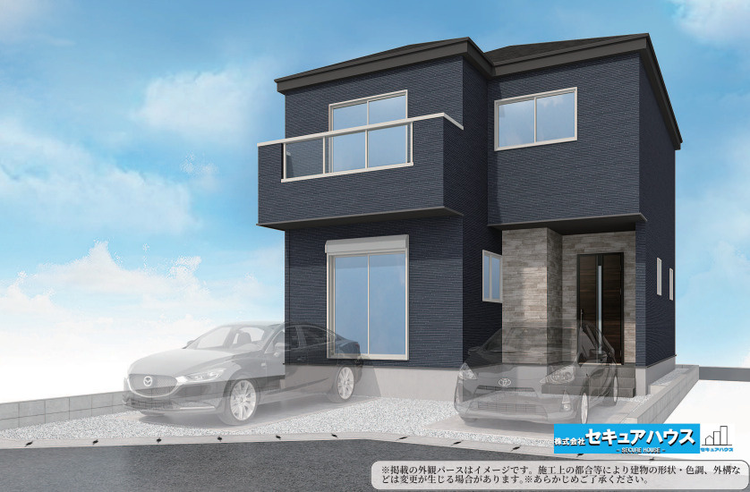 【同施工物件ご案内可能】みよし市莇生町　全1棟の外観|【外観パース】
■株式会社　セキュアハウス■
住宅ローンに強く、知識、経験豊富なスタッフ在籍
お客様に寄り添い、ご成約後もサポート致します。
