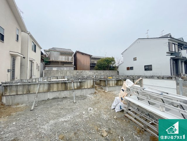 京都市伏見区久我森の宮町　第1期　新築一戸建ての外観|現在建築中！落ち着いた街並みで新生活を始めることが出来そう！周辺の物件も併せてご紹介させて頂きます！