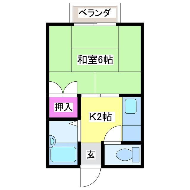 アークヒルズフクモトNO.1Ａの間取り