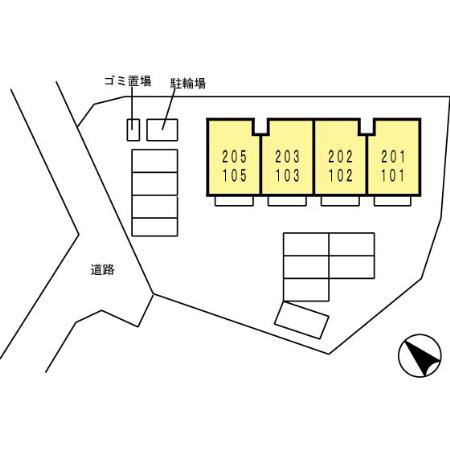 コンフォートヴィラ 弐番館の区画図