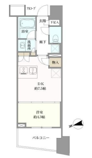 【間取り】 | プラウド渋谷東