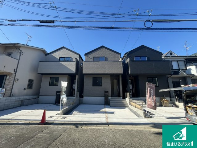 京都市伏見区久我森の宮町　第1期　新築一戸建ての外観|流行に左右されないシンプルな外観！
