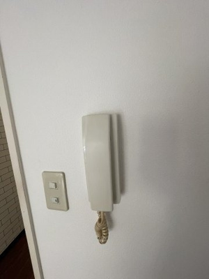 【セキュリティ】 | オーティーハイツ上新庄 | 受話器付きインターホンです