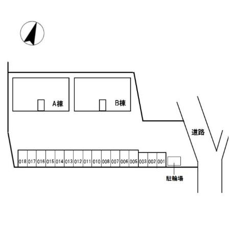 サニーコート　A棟の区画図
