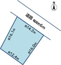 売地　豊川市大木新町通一丁目100より分筆　区画B