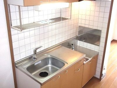 シャポー・ルージュＭのキッチン|きれいなキッチンです