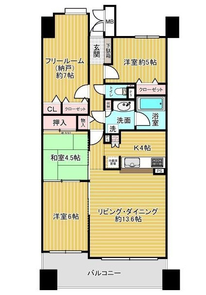 パークシティ牛田の間取り
