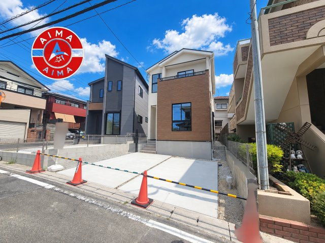 春日市白水ヶ丘2丁目第5-2棟（2号棟）の外観|デザイン性のある外観です。