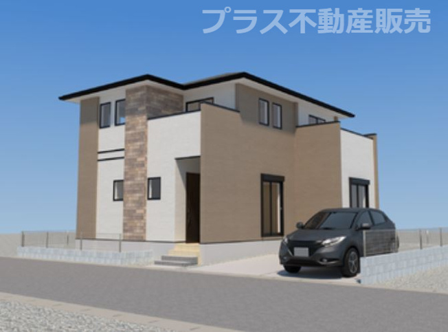 【外観】 | 福岡市早良区田村5丁目5期　1号棟（全1棟）【仲介手数料無料・0円】 | 現地完成してます。物件内部もご見学頂けます。プラス不動産販売にお任せ下さい。