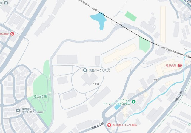須磨パークヒルズC棟（CYGNUS）の地図