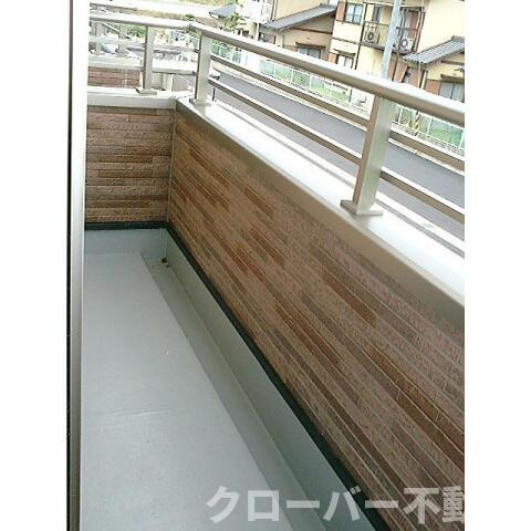 Ｍｕｓｅａ八幡Ｂのバルコニー