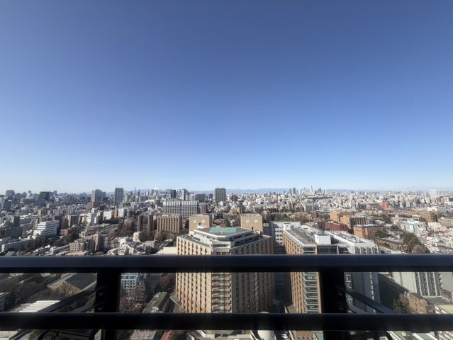 ブリリアタワー上野池之端の展望|バルコニーから(空気が澄んだ日は富士山が望めます)