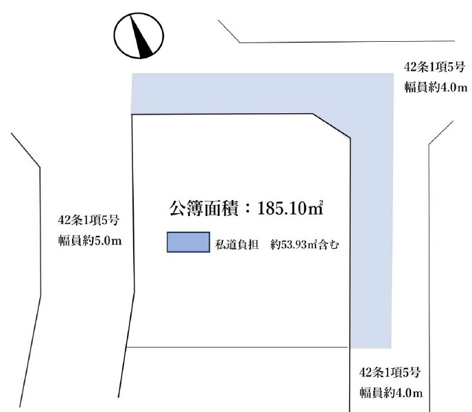 西舞子９丁目　土地の土地図