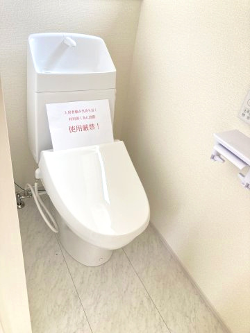 リーブルガーデンS  高崎箕郷町生原第7　3号棟のトイレ|2階トイレです。清潔感のある白を基調としています。