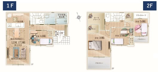 戸塚区東俣野町 新築戸建 4699万円の間取り