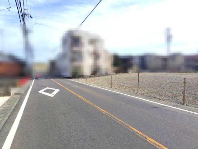 ６６４１３　岐阜市上川手土地の前面道路含む現地写真